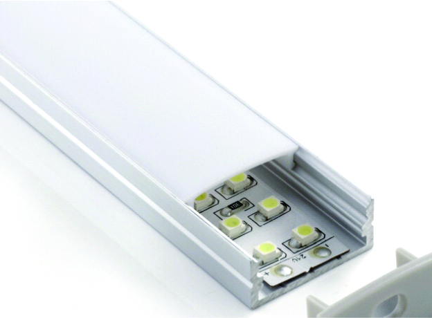 Recessed LED Profile | ALU014 |10 (D)X 23(W) mm / 3/8"(D) x 1" (W) | 2.5 m/ 8 ft Length - Image 3