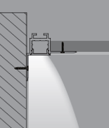 Recessed Drywall LED Profile | 90° Angled  | AUL1616  |  2.5M Length