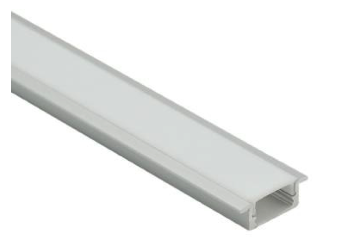 Recessed Aluminium Profile With Wings | 8mm Depth | 17mm Width