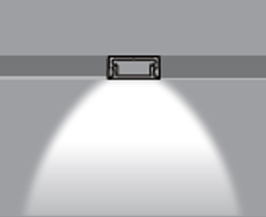 Recessed Aluminium Profile Without Wings | 8mm Depth | 17mm Width