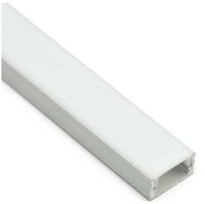 Recessed Aluminium Profile Without Wings | 8mm Depth | 17mm Width