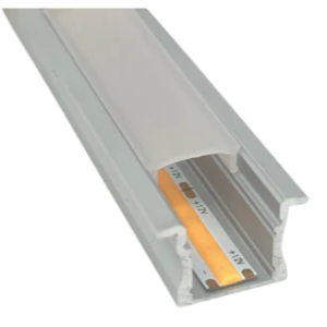 Recessed Aluminium Profile With Wings | 15mm Depth | 17mm Width