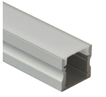 Recessed Aluminium Profile Without Wings | 15mm Depth | 17mm Width
