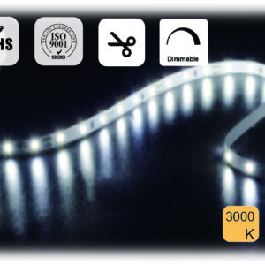 12VDC | 60 LED/M | 4.8W/Meter | 8mm Width