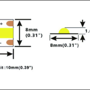 12VDC | 8W/Meter | 8mm Width | 5M /25M Length